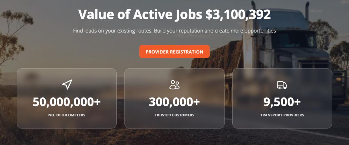 Provider section showing the live value of active jobs